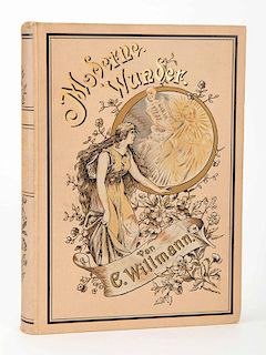 Willmann, Carl. Modern-Wunder. Leipzig, 1897. Vibrant pictorial cloth stamped in gilt. Frontispiece behind tissue. Illustrated with portrait plates of