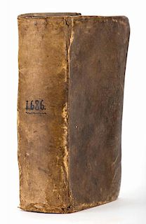 Witgeest, Simon. Het Natuurlijk Tover-Boek, Of't Nieuw Speel-Tonell Der Konsten. Amsterdam: Jan ten Hoorn, 1686. Old calf, front hinge weak but holdin