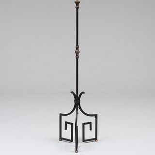 Wrought Iron, Metal and Brass Standing Lamp
