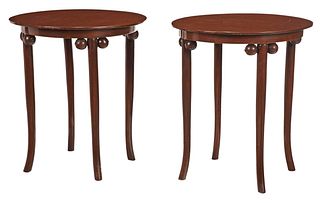 Pair Vienna Secession Bentwood Occasional Tables