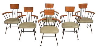 Six Mid Century Modern Chairs
