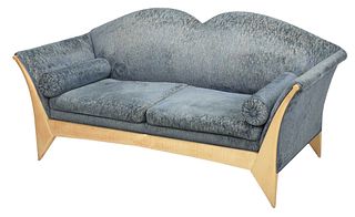 John Dunnigan Settee in Bleached Curly Maple
