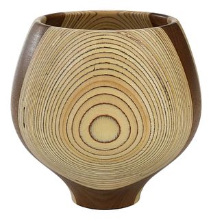 Rude Osolnik Walnut and Laminated Birch Vase