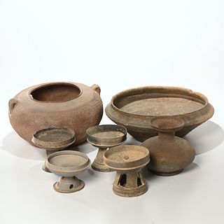 Chinese Warring States style pottery group
