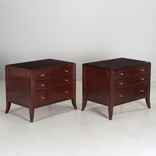 Barbara Barry for Baker, pair bedside chests