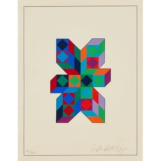 Victor Vasarely, signed Op-Art serigraph