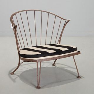 Carolina Forge style wrought iron lounge chair