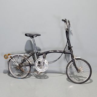 Vintage Brompton folding bicycle, black
