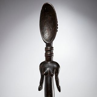 Dan figural ceremonial spoon, ex Wright