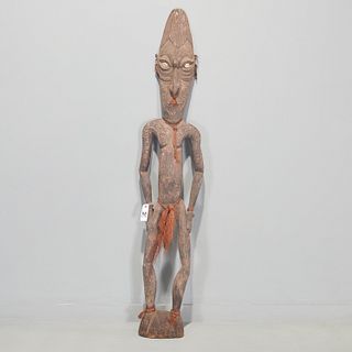 Large New Guinea carved wood ancestor figure