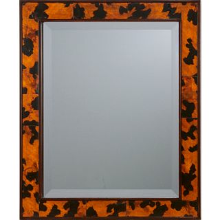 Custom faux tortoise wall mirror
