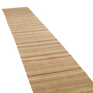 Americana woven wool and cotton rag runner
