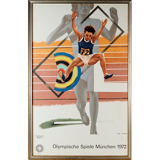 Vintage 1972 German Olympics poster