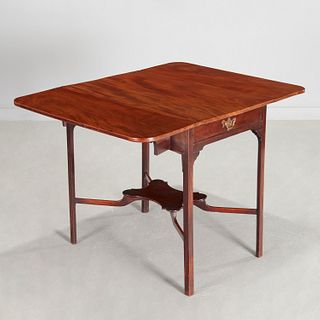 George III carved mahogany pembroke table