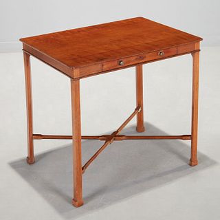 George III mahogany silver table