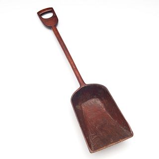 Shaker style carved wood grain shovel