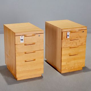 Alvar Aalto for Artek, pair birch cabinets