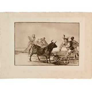 Francisco de Goya, La Tauromaquia etching