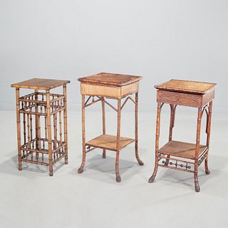 (3) English Aesthetic bamboo tables