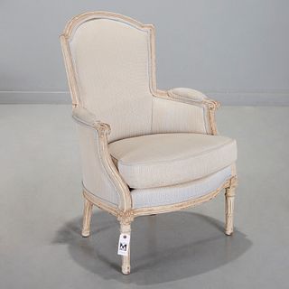Louis XVI style upholstered bergere