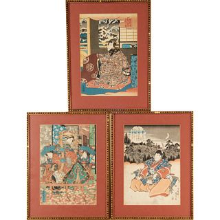 Utagawa Kunisada, (3) Japanese woodblock prints