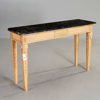Neo-Classical style marble top console