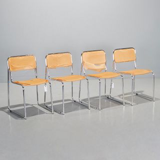 Set (4) Otto Gerdau Italian dining chairs