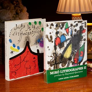 Miro Lithographs, Vols. I and II, w/ orig. lithos