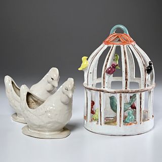 Group Mary Alice Hadley bird ceramics