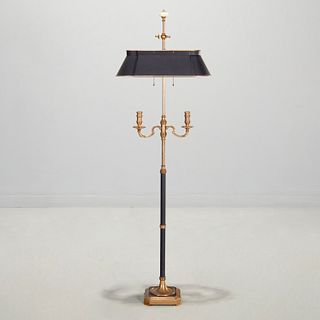 Chapman (attrib.) brass and tole floor lamp