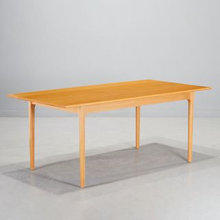 Charles Webb custom Modernist oak dining table