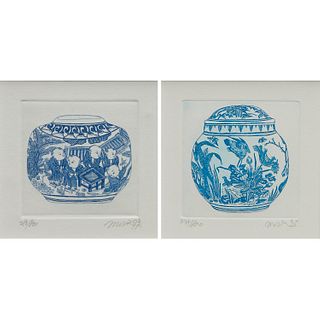 Malou Oi Yee Hung, pair etchings