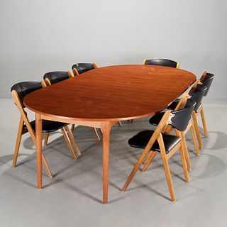 MCM dining table with Coronet "Wonderfold" chairs