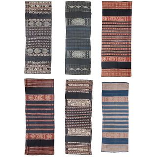 (6) vintage Indonesian textiles
