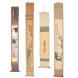 (4) Chinese and Japanese scroll paintings