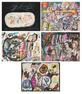 A GROUP OF SIX CONTEMPORARY WORKS, VARIOUS ARTISTS (20TH CENTURY)
