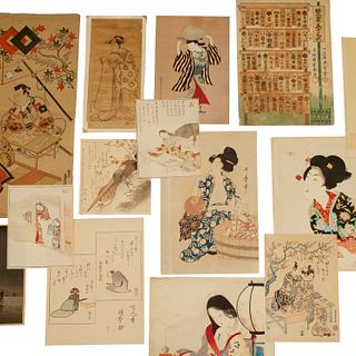 Collection (15) Japanese woodblock prints