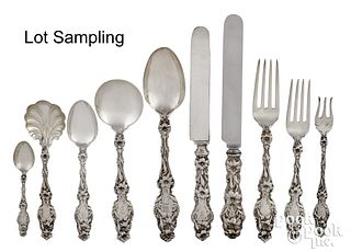 Whiting sterling silver flatware service