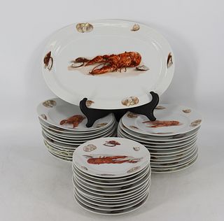 West German Porcelain Lobster Service.