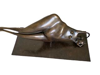 Abigail Varela (Venezuela, b. 1948) Levitando en Sueno, 1991, bronze with brown patina, edition 5/6
