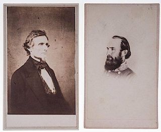 Confederate CDVs, Including Jefferson Davis & General T.J. Stonewall Jackson 
