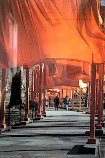 Christo, The Gates- Orange fabric