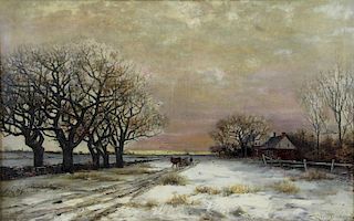 VAN BOSKERCK, Robert. Oil on Canvas. Landscape at
