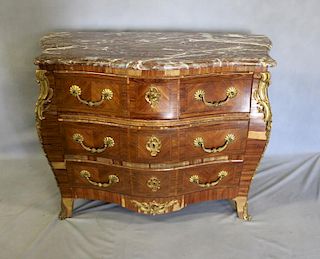 Louis XV Style Ormalou Mounted and Parquetry