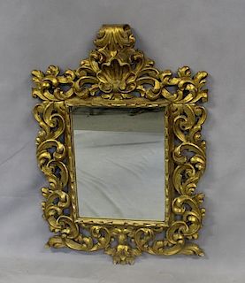 Antique Carved Giltwood Italian Rococo Style