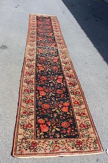 Finely Woven Handmade Floral Decorated Runner .