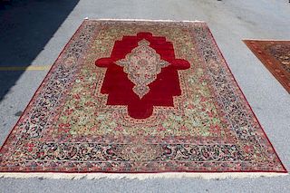 Large and Finely Woven Kirman ? Carpet.