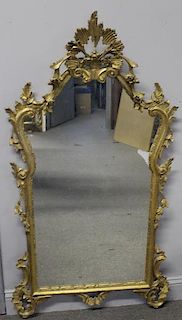 Antique Venetian Style Giltwood Mirror.