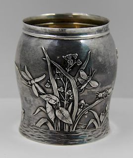 STERLING. Tiffany & Co. Sterling Vase Bug Motif.