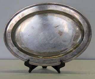 STERLING. Tiffany & Co. Oval Serving Tray.